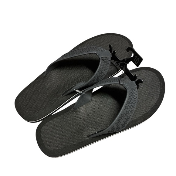 No Boundaries Other - No Boundaries Men's Black Flip-Flop Thong Sandals